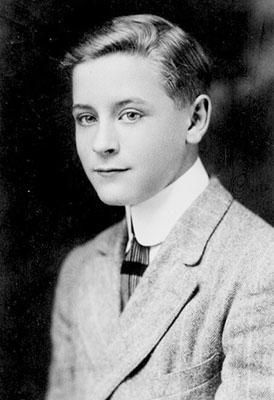 F. Scott Fitzgerald cuando era adolescente